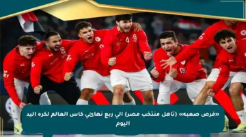 «فرص صعبة» {تأهل منتخب مصر} إلى ربع نهائي كأس العالم لكرة اليد اليوم